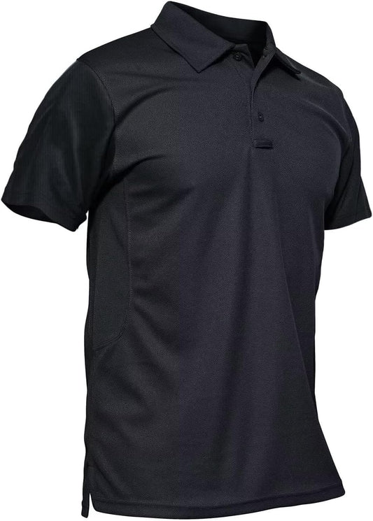 Men's Quick Dry Short Sleeve Polo Shirt, Casual Golf Daily Tops