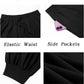Men's Cotton Linen Harem Pants, Elastic Waist with Drawstring, Loose Casual Trousers for Yoga, Beach and Daily Wea