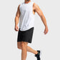 Men's Quick Dry Sports Shorts With Zipper Pockets For Fitness Running Basketball