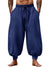 Men's Cotton Linen Harem Pants, Elastic Waist with Drawstring, Loose Casual Trousers for Yoga, Beach and Daily Wea