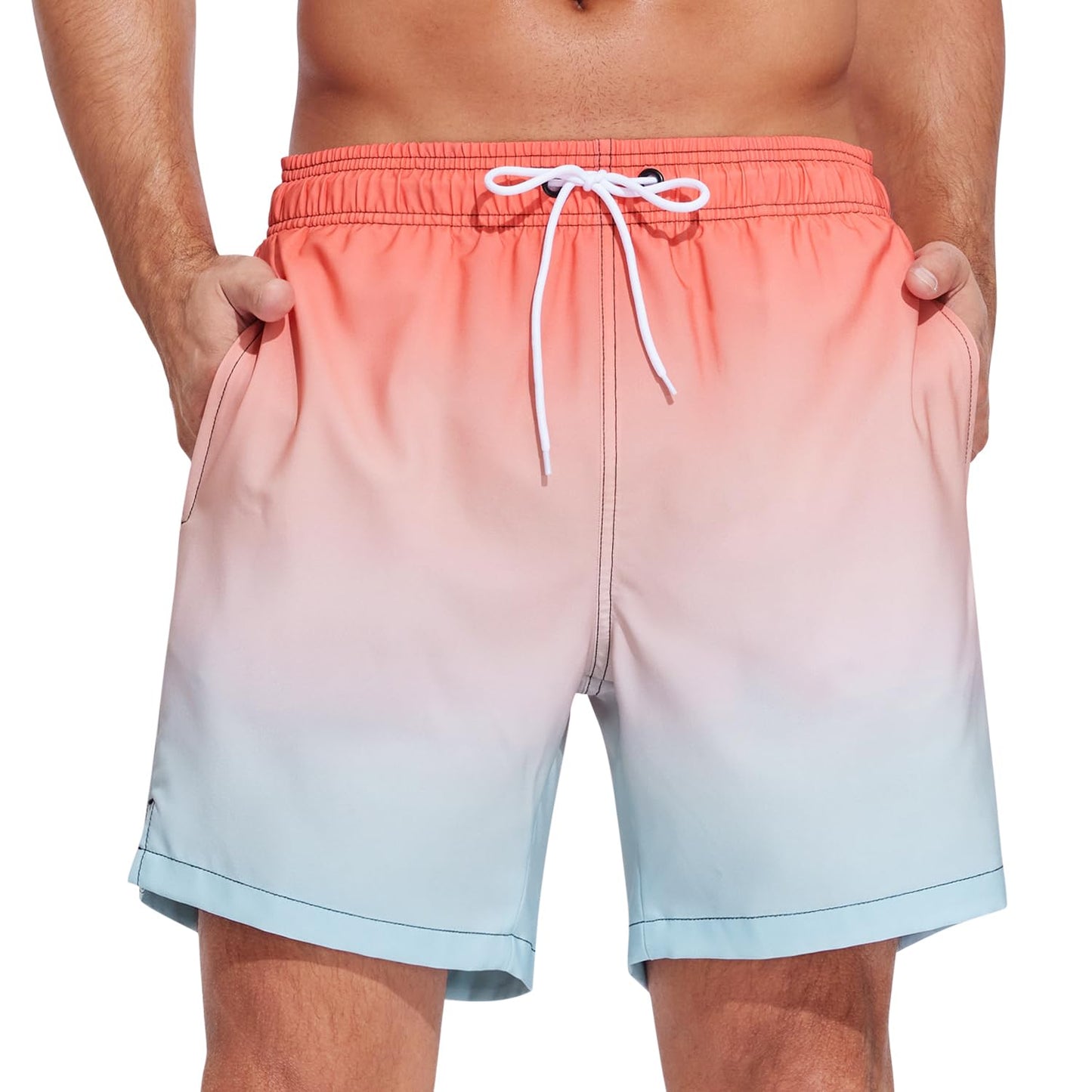 Men's Swim Trunks Quick Dry Beach Shorts with Pockets