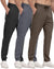 3 Pack Men's Jogger Pants with Zipper Pockets, Casual Sports Trousers for Workout Running