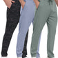 3 Pack Men's Jogger Pants with Zipper Pockets, Casual Sports Trousers for Workout Running