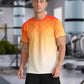 Men's Quick Dry Short Sleeve Sports Tee, Breathable Training Running Tops