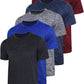 5 Pack Men's Quick Dry Crew Neck Short Sleeve Tops, Casual Sports Tees for Fitness Running        Can you recommend some other activewear items for men? Do you have any suggestions for men's workout shoes to go with these tops? Are there any specific