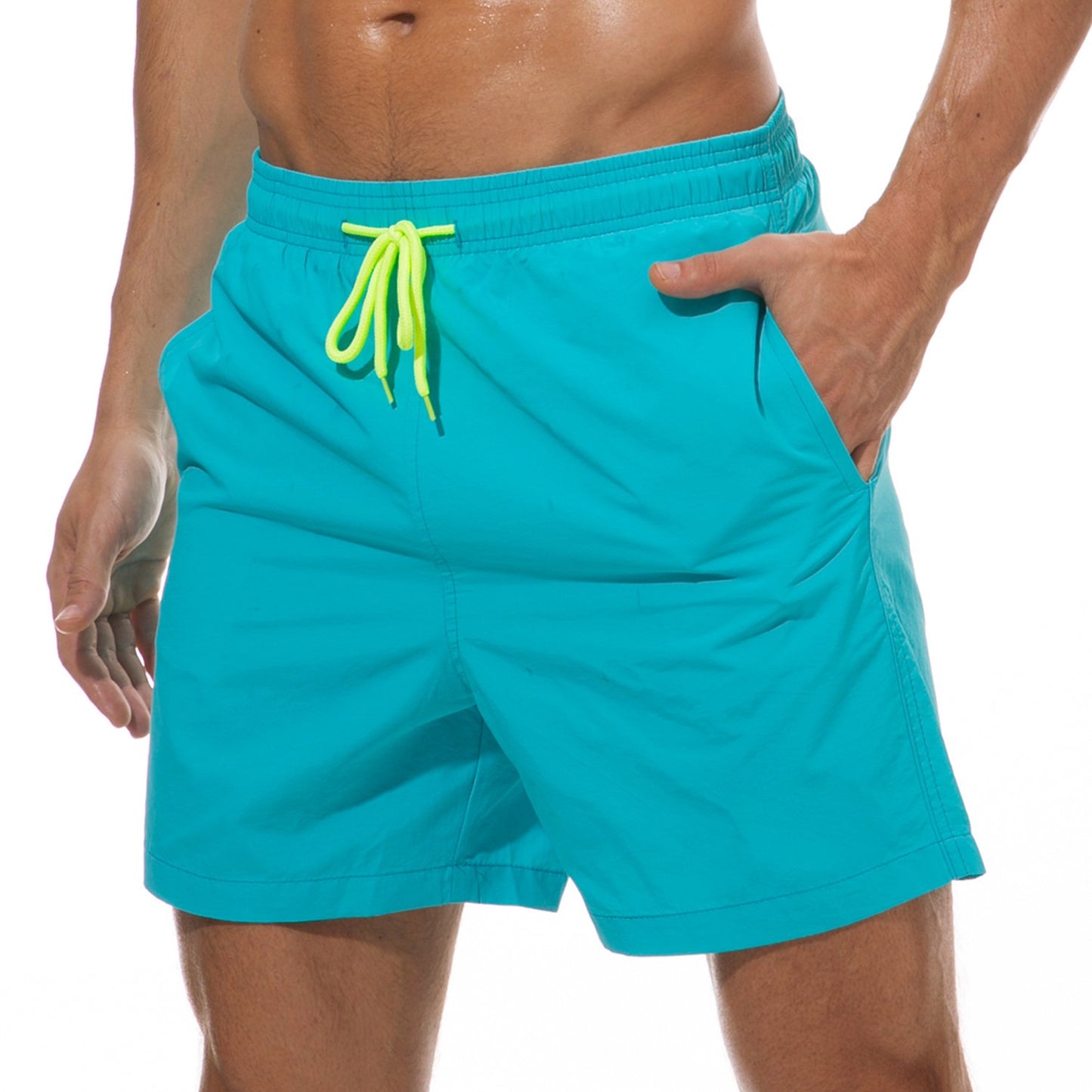 Men's Swim Trunks Quick Dry Beach Shorts with Pockets