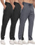 3 Pack Men's Jogger Pants with Zipper Pockets, Casual Sports Trousers for Workout Running