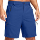 Men's Multi-Pocket Lightweight Outdoor Cargo Shorts, Casual Shorts for Hiking Golf Camping Could you recommend other men's outdoor apparel? Are hooded waterproof jackets available? What features do these hiking cargo shorts have?        What are the advan