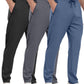 3 Pack Men's Jogger Pants with Zipper Pockets, Casual Sports Trousers for Workout Running