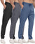 3 Pack Men's Jogger Pants with Zipper Pockets, Casual Sports Trousers for Workout Running