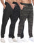 3 Pack Men's Jogger Pants with Zipper Pockets, Casual Sports Trousers for Workout Running