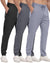 3 Pack Men's Jogger Pants with Zipper Pockets, Casual Sports Trousers for Workout Running