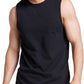 Men's Cotton Blend Sleeveless Muscle Tank Top, Moisture Wicking Anti-Odor Sun Protection Vest