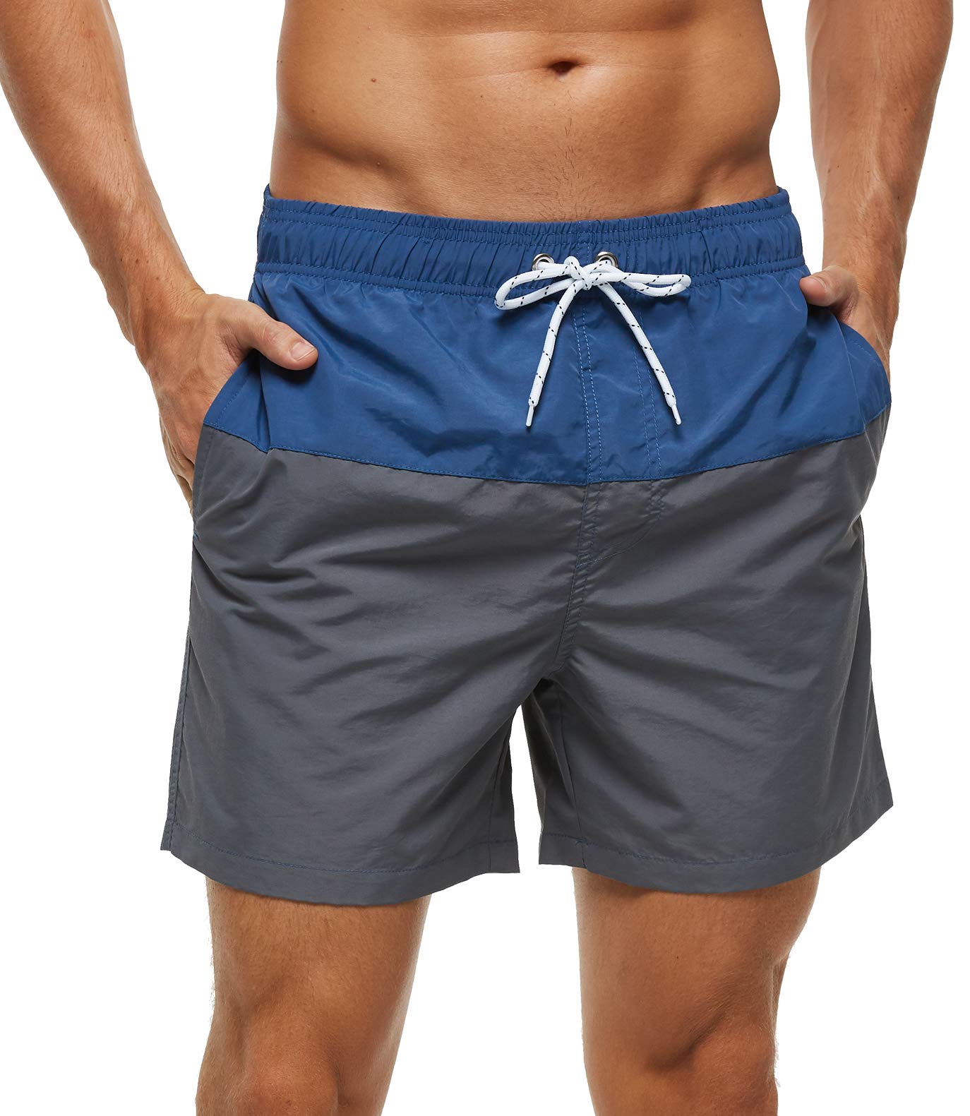 Men's Swim Trunks Quick Dry Beach Shorts with Pockets