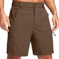 Men's Multi-Pocket Lightweight Outdoor Cargo Shorts, Casual Shorts for Hiking Golf Camping Could you recommend other men's outdoor apparel? Are hooded waterproof jackets available? What features do these hiking cargo shorts have?        What are the advan