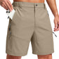 Men's Multi-Pocket Lightweight Outdoor Cargo Shorts, Casual Shorts for Hiking Golf Camping Could you recommend other men's outdoor apparel? Are hooded waterproof jackets available? What features do these hiking cargo shorts have?        What are the advan
