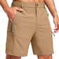 Men's Multi-Pocket Lightweight Outdoor Cargo Shorts, Casual Shorts for Hiking Golf Camping Could you recommend other men's outdoor apparel? Are hooded waterproof jackets available? What features do these hiking cargo shorts have?        What are the advan
