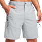 Men's Multi-Pocket Lightweight Outdoor Cargo Shorts, Casual Shorts for Hiking Golf Camping Could you recommend other men's outdoor apparel? Are hooded waterproof jackets available? What features do these hiking cargo shorts have?        What are the advan