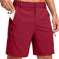 Men's Multi-Pocket Lightweight Outdoor Cargo Shorts, Casual Shorts for Hiking Golf Camping Could you recommend other men's outdoor apparel? Are hooded waterproof jackets available? What features do these hiking cargo shorts have?        What are the advan