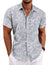 Men's Linen Shirts Short Sleeve Casual Shirts Button Down Shirt for Men Beach Summer Wedding Shirt