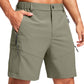 Men's Multi-Pocket Lightweight Outdoor Cargo Shorts, Casual Shorts for Hiking Golf Camping Could you recommend other men's outdoor apparel? Are hooded waterproof jackets available? What features do these hiking cargo shorts have?        What are the advan