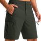Men's Multi-Pocket Lightweight Outdoor Cargo Shorts, Casual Shorts for Hiking Golf Camping Could you recommend other men's outdoor apparel? Are hooded waterproof jackets available? What features do these hiking cargo shorts have?        What are the advan