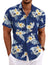 Men's Linen Shirts Short Sleeve Casual Shirts Button Down Shirt for Men Beach Summer Wedding Shirt