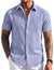 Men's Short Sleeve Button Down Casual Shirt, Lightweight Summer Shirts for Beach, Wedding, Vacation