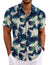 Men's Linen Shirts Short Sleeve Casual Shirts Button Down Shirt for Men Beach Summer Wedding Shirt