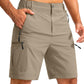 Men's Multi-Pocket Lightweight Outdoor Cargo Shorts, Casual Shorts for Hiking Golf Camping Could you recommend other men's outdoor apparel? Are hooded waterproof jackets available? What features do these hiking cargo shorts have?        What are the advan
