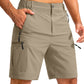 Men's Multi-Pocket Lightweight Outdoor Cargo Shorts, Casual Shorts for Hiking Golf Camping Could you recommend other men's outdoor apparel? Are hooded waterproof jackets available? What features do these hiking cargo shorts have?        What are the advan