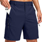 Men's Multi-Pocket Lightweight Outdoor Cargo Shorts, Casual Shorts for Hiking Golf Camping Could you recommend other men's outdoor apparel? Are hooded waterproof jackets available? What features do these hiking cargo shorts have?        What are the advan