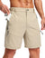 Men's Multi-Pocket Lightweight Outdoor Cargo Shorts, Casual Shorts for Hiking Golf Camping Could you recommend other men's outdoor apparel? Are hooded waterproof jackets available? What features do these hiking cargo shorts have?        What are the advan