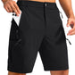 Men's Multi-Pocket Lightweight Outdoor Cargo Shorts, Casual Shorts for Hiking Golf Camping Could you recommend other men's outdoor apparel? Are hooded waterproof jackets available? What features do these hiking cargo shorts have?        What are the advan
