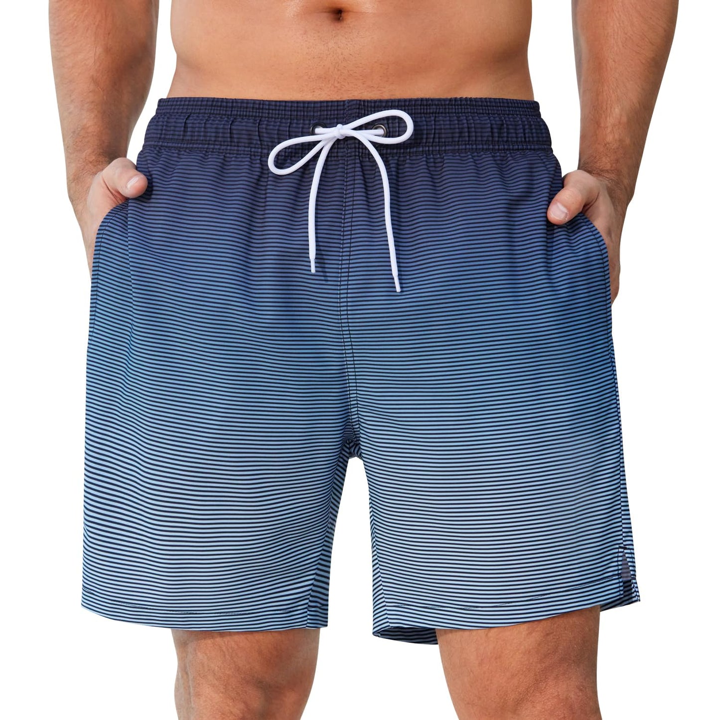Men's Swim Trunks Quick Dry Beach Shorts with Pockets