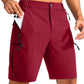 Men's Multi-Pocket Lightweight Outdoor Cargo Shorts, Casual Shorts for Hiking Golf Camping Could you recommend other men's outdoor apparel? Are hooded waterproof jackets available? What features do these hiking cargo shorts have?        What are the advan