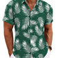Men's Linen Shirts Short Sleeve Casual Shirts Button Down Shirt for Men Beach Summer Wedding Shirt
