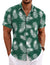 Men's Linen Shirts Short Sleeve Casual Shirts Button Down Shirt for Men Beach Summer Wedding Shirt