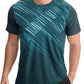 Men's Quick Dry Short Sleeve Sports Tee, Breathable Training Running Tops
