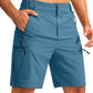 Men's Multi-Pocket Lightweight Outdoor Cargo Shorts, Casual Shorts for Hiking Golf Camping Could you recommend other men's outdoor apparel? Are hooded waterproof jackets available? What features do these hiking cargo shorts have?        What are the advan