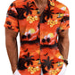 Men's Linen Shirts Short Sleeve Casual Shirts Button Down Shirt for Men Beach Summer Wedding Shirt