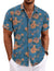 Men's Linen Shirts Short Sleeve Casual Shirts Button Down Shirt for Men Beach Summer Wedding Shirt