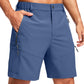 Men's Multi-Pocket Lightweight Outdoor Cargo Shorts, Casual Shorts for Hiking Golf Camping Could you recommend other men's outdoor apparel? Are hooded waterproof jackets available? What features do these hiking cargo shorts have?        What are the advan