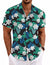Men's Linen Shirts Short Sleeve Casual Shirts Button Down Shirt for Men Beach Summer Wedding Shirt
