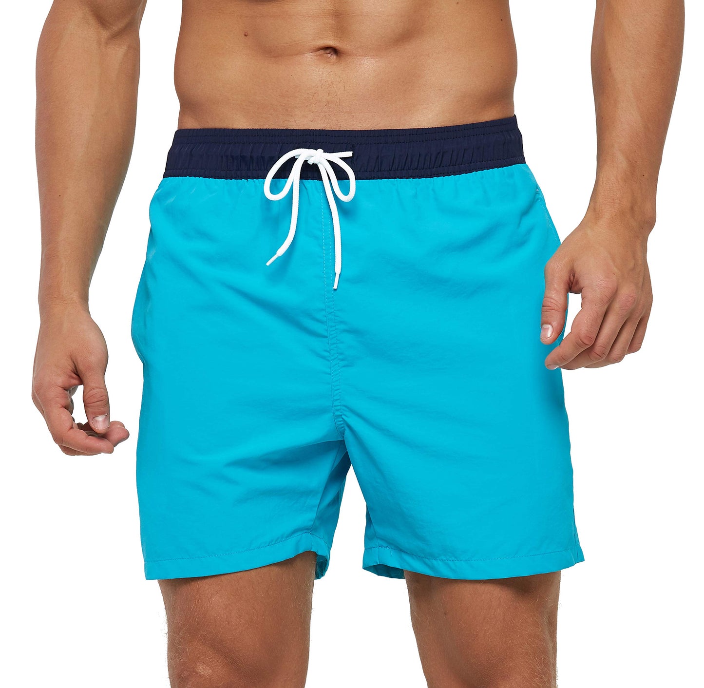 Men's Swim Trunks Quick Dry Beach Shorts with Pockets