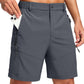 Men's Multi-Pocket Lightweight Outdoor Cargo Shorts, Casual Shorts for Hiking Golf Camping Could you recommend other men's outdoor apparel? Are hooded waterproof jackets available? What features do these hiking cargo shorts have?        What are the advan