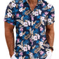 Men's Linen Shirts Short Sleeve Casual Shirts Button Down Shirt for Men Beach Summer Wedding Shirt