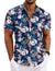 Men's Linen Shirts Short Sleeve Casual Shirts Button Down Shirt for Men Beach Summer Wedding Shirt