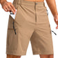 Men's Multi-Pocket Lightweight Outdoor Cargo Shorts, Casual Shorts for Hiking Golf Camping Could you recommend other men's outdoor apparel? Are hooded waterproof jackets available? What features do these hiking cargo shorts have?        What are the advan