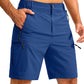 Men's Multi-Pocket Lightweight Outdoor Cargo Shorts, Casual Shorts for Hiking Golf Camping Could you recommend other men's outdoor apparel? Are hooded waterproof jackets available? What features do these hiking cargo shorts have?        What are the advan